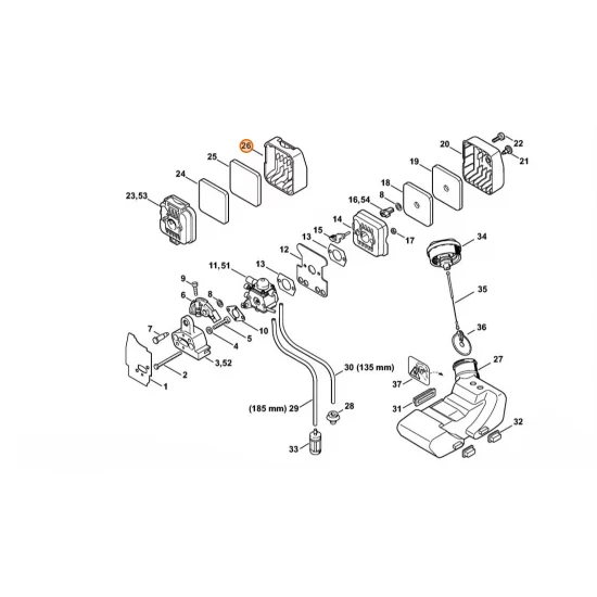 STIHL  Pokrywa filtra 4137 141 0500